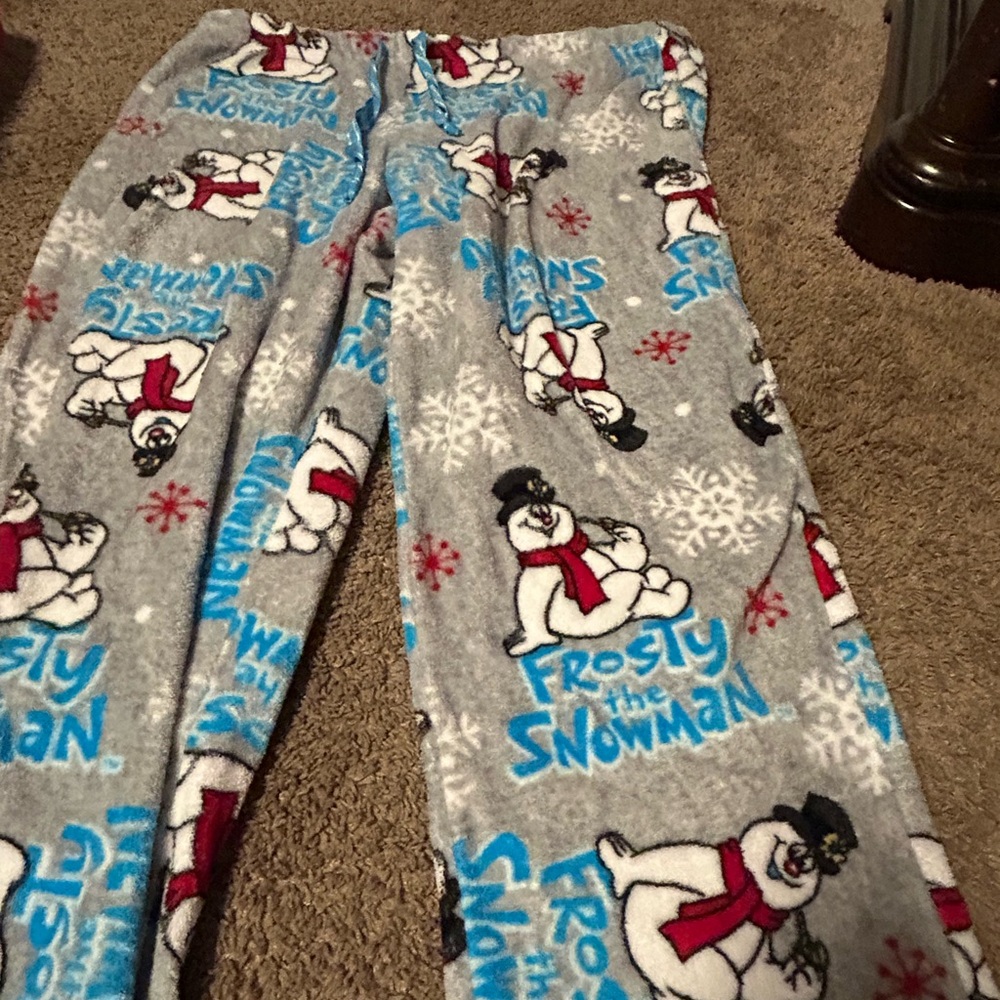Frosty the Snowman Pajama Pants - Gray and Blue